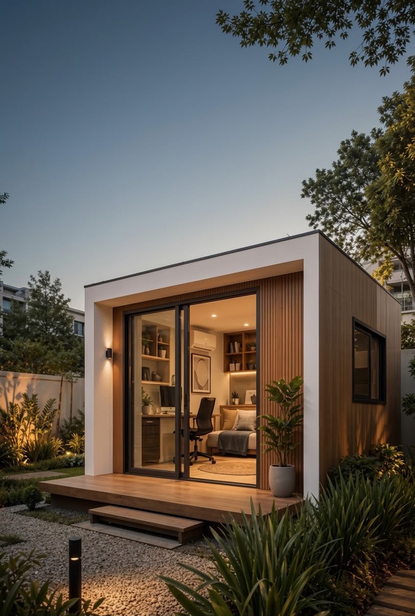 Casa modular Lumen com linhas limpas