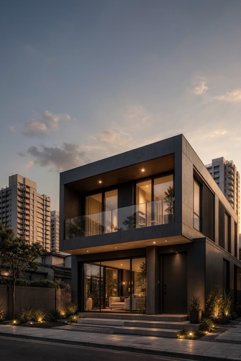 Casa modular Urbana com design contemporâneo